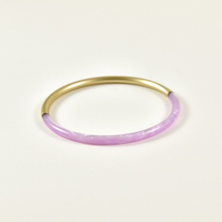 BRACELET PERLES GRIS METALLISE MEDAILLON ACIER INOX GOLD PETIT PRIX