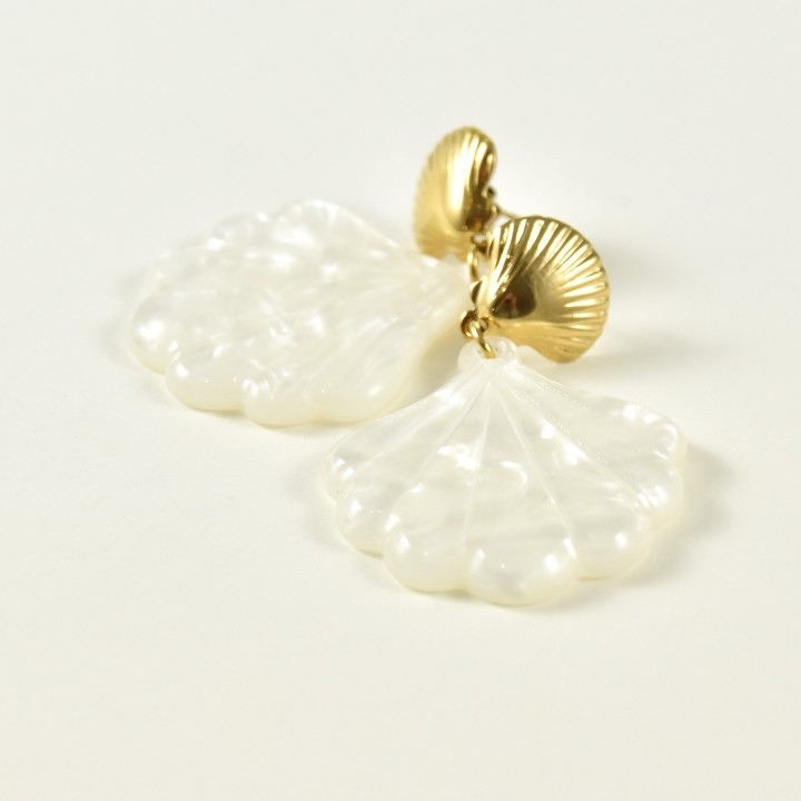 BOUCLES ANNEAUX ENTRELACES ACIER INOXYDABLE SILVER PETIT PRIX