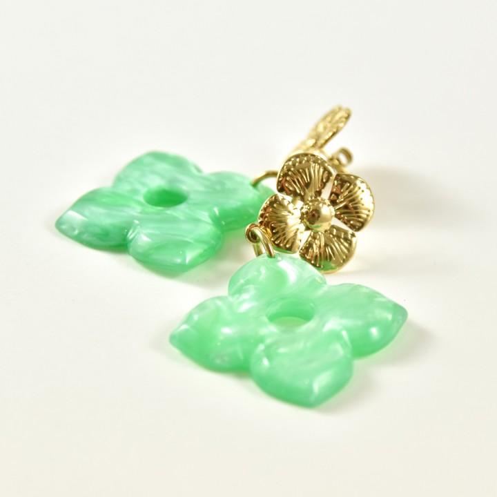 BOUCLES ANNEAUX ENTRELACES ACIER INOXYDABLE SILVER PETIT PRIX