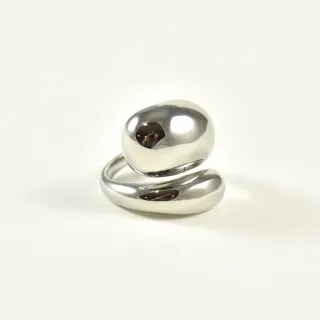 BAGUE RONDE MARTELEE ACIER INOXYDABLE GOLD PETIT PRIX