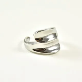 BAGUE ANNEAU EVASE GOUTTE ACIER INOXYDABLE SILVER PETIT PRIX