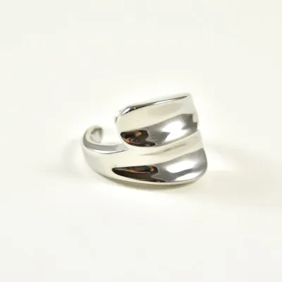 BAGUE RONDE MARTELEE ACIER INOXYDABLE GOLD PETIT PRIX