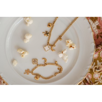 COLLIER MAILLE SERPENT ACIER INOXYDABLE GOLD PETIT PRIX