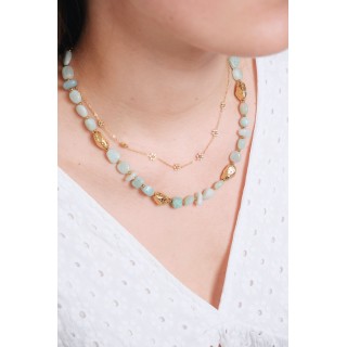 COLLIER MAILLE SERPENT ACIER INOXYDABLE GOLD PETIT PRIX