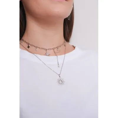 COLLIER MAILLE SERPENT ACIER INOXYDABLE GOLD PETIT PRIX
