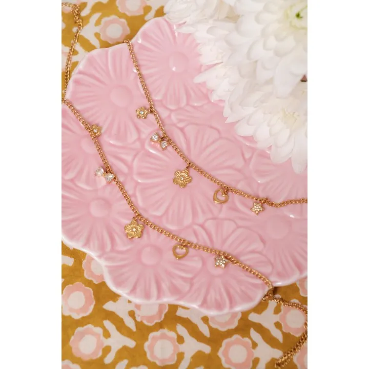 BRACELET CHARMS ACIER INOXYDABLE GOLD PETIT PRIX