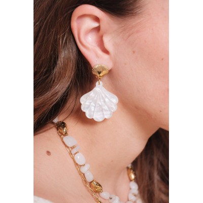 BOUCLES ANNEAUX ENTRELACES ACIER INOXYDABLE SILVER PETIT PRIX