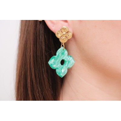 BOUCLES ANNEAUX ENTRELACES ACIER INOXYDABLE SILVER PETIT PRIX