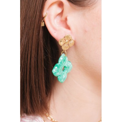 BOUCLES ANNEAUX ENTRELACES ACIER INOXYDABLE SILVER PETIT PRIX