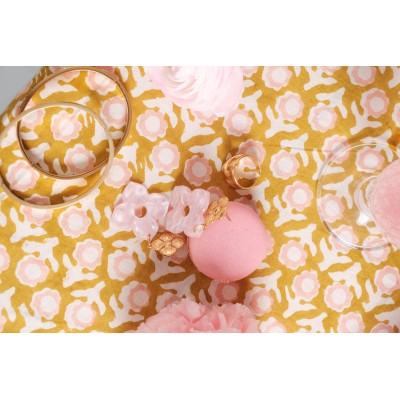 BOUCLES FLEUR ROSE ACIER INOXYDABLE GOLD PETIT PRIX