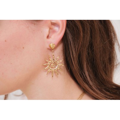 BOUCLES ANNEAUX ENTRELACES ACIER INOXYDABLE SILVER PETIT PRIX