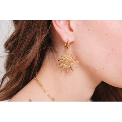 BOUCLES ANNEAUX ENTRELACES ACIER INOXYDABLE SILVER PETIT PRIX
