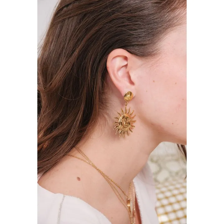 BOUCLES ANNEAUX ENTRELACES ACIER INOXYDABLE SILVER PETIT PRIX