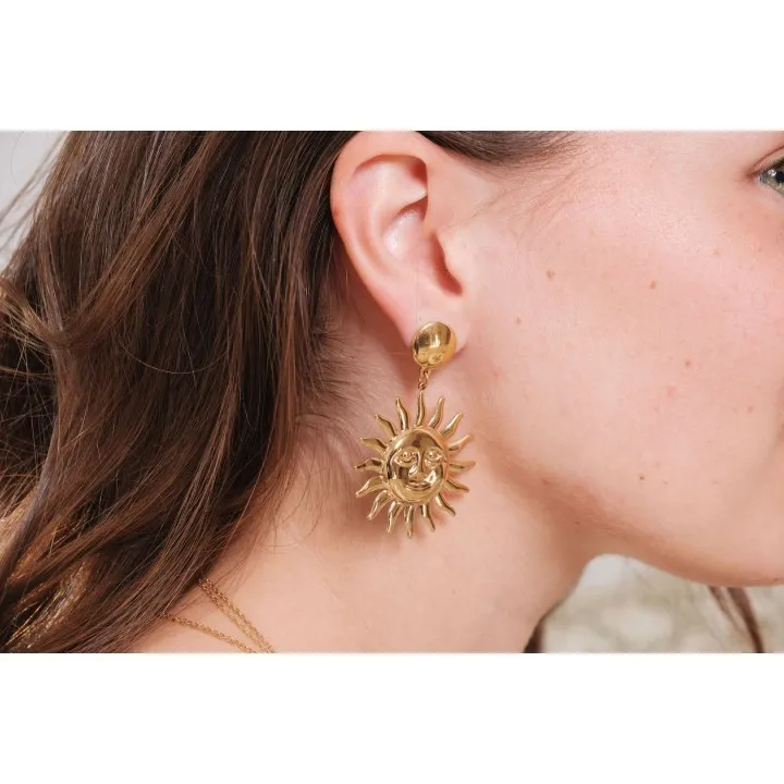 BOUCLES ANNEAUX ENTRELACES ACIER INOXYDABLE SILVER PETIT PRIX