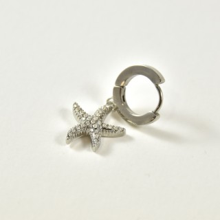 FAUX PIERCING ETOILE ACIER INOXYDABLE SILVER PETIT PRIX