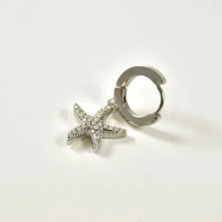 FAUX PIERCING ETOILE ACIER INOXYDABLE SILVER PETIT PRIX