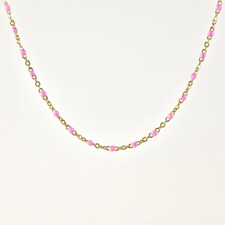 COLLIER MAILLE SERPENT ACIER INOXYDABLE GOLD PETIT PRIX