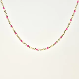 COLLIER MAILLE SERPENT ACIER INOXYDABLE GOLD PETIT PRIX
