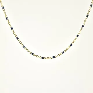 COLLIER MAILLE SERPENT ACIER INOXYDABLE GOLD PETIT PRIX