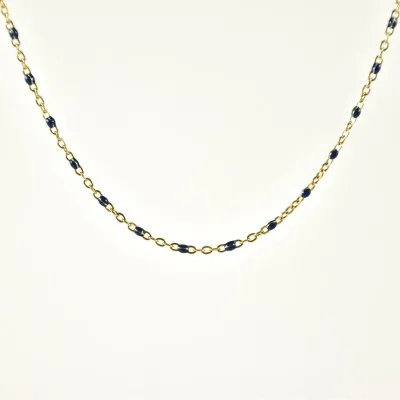 COLLIER MAILLE SERPENT ACIER INOXYDABLE GOLD PETIT PRIX