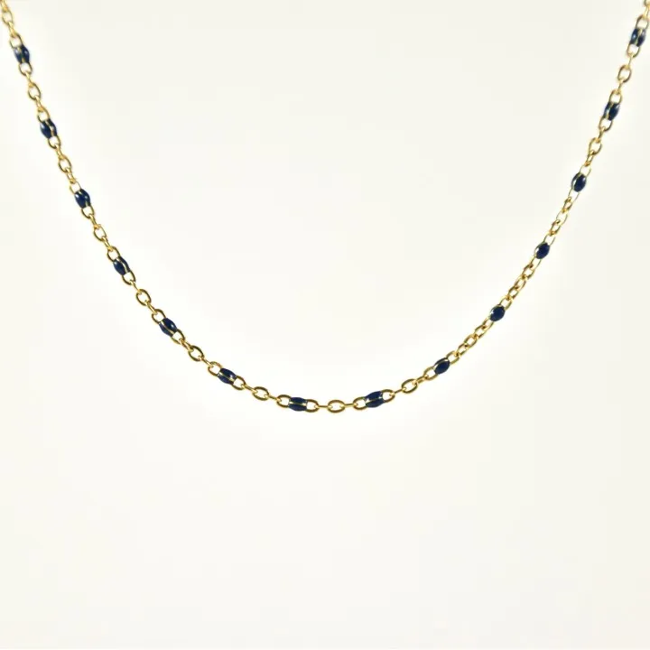 COLLIER MAILLE SERPENT ACIER INOXYDABLE GOLD PETIT PRIX