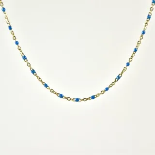 COLLIER MAILLE SERPENT ACIER INOXYDABLE GOLD PETIT PRIX