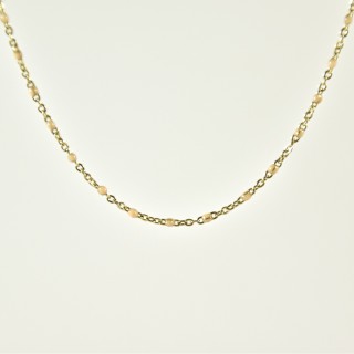 COLLIER MAILLE SERPENT ACIER INOXYDABLE GOLD PETIT PRIX
