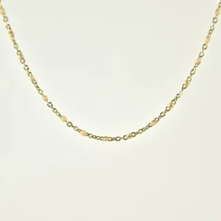 COLLIER MAILLE SERPENT ACIER INOXYDABLE GOLD PETIT PRIX