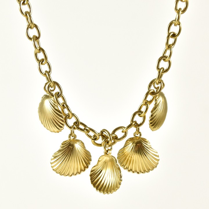 COLLIER MAILLE SERPENT ACIER INOXYDABLE GOLD PETIT PRIX