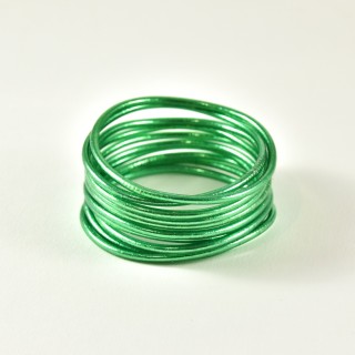 JONC BOUDDHISTE TIBETAINS KUMLAI SHINY GREEN FIN PAS CHER