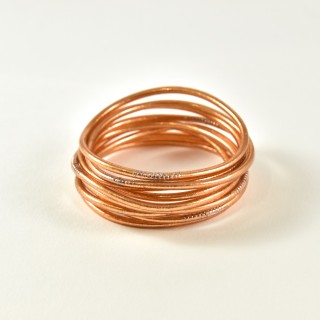 JONC BOUDDHISTE TIBETAINS KUMLAI ROSE GOLD PAS CHER