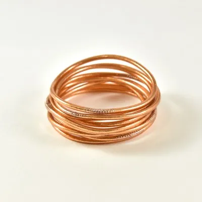 JONC BOUDDHISTE TIBETAINS KUMLAI ROSE GOLD PAS CHER