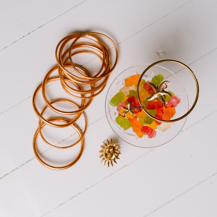 JONC BOUDDHISTE TIBETAINS KUMLAI ROSE GOLD PAS CHER