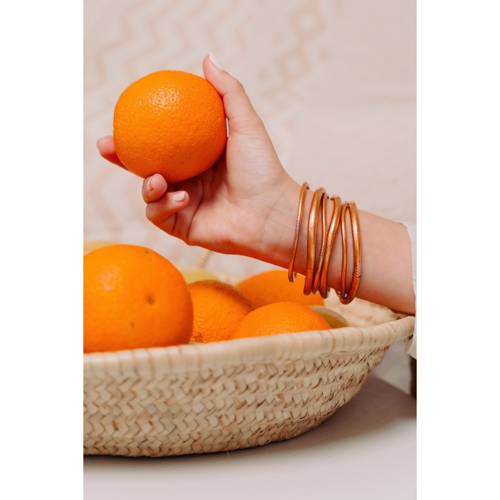 JONC BOUDDHISTE TIBETAINS KUMLAI ROSE GOLD PAS CHER
