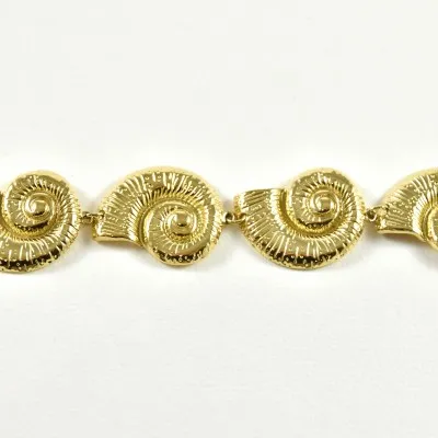 BRACELET GROS COQUILLAGES ACIER INOXYDABLE GOLD PETIT PRIX