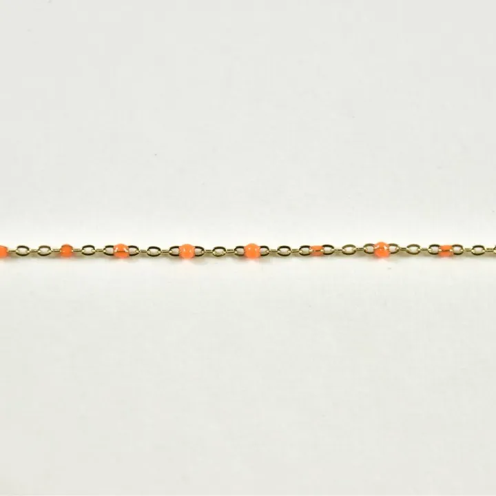 BRACELET PERLES GRIS METALLISE MEDAILLON ACIER INOX GOLD PETIT PRIX