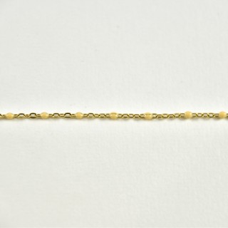 BRACELET PERLES BEIGES ACIER INOXYDABLE GOLD PETIT PRIX