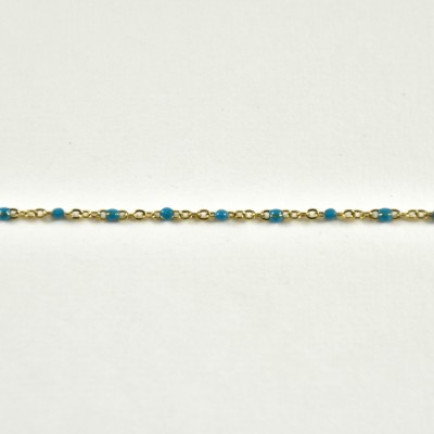 BRACELET PERLES GRIS METALLISE MEDAILLON ACIER INOX GOLD PETIT PRIX