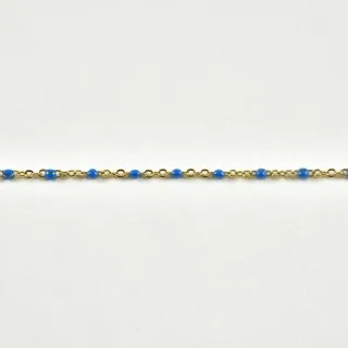 BRACELET PERLES GRIS METALLISE MEDAILLON ACIER INOX GOLD PETIT PRIX