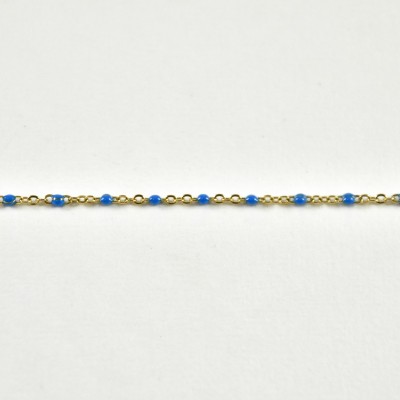 BRACELET PERLES GRIS METALLISE MEDAILLON ACIER INOX GOLD PETIT PRIX