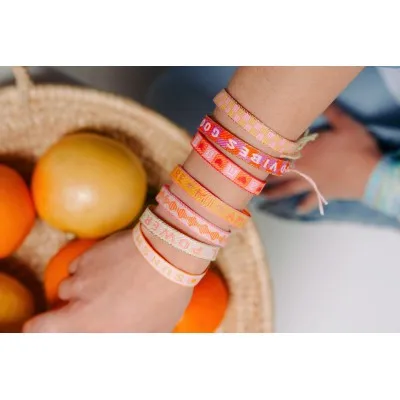 BRACELET PERLES GRIS METALLISE MEDAILLON ACIER INOX GOLD PETIT PRIX