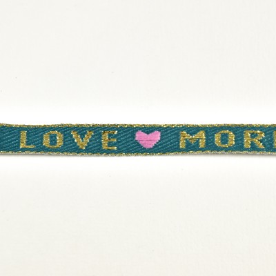 BRACELET TISSU LOVE MORE PAS CHER