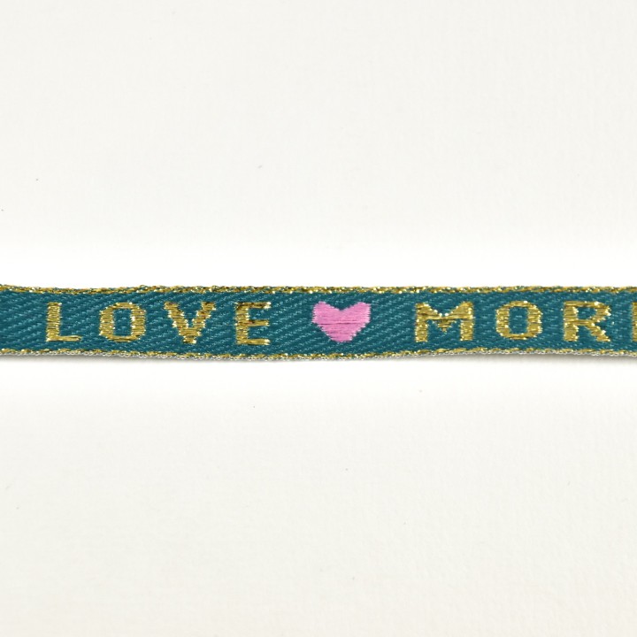 BRACELET TISSU LOVE MORE PAS CHER