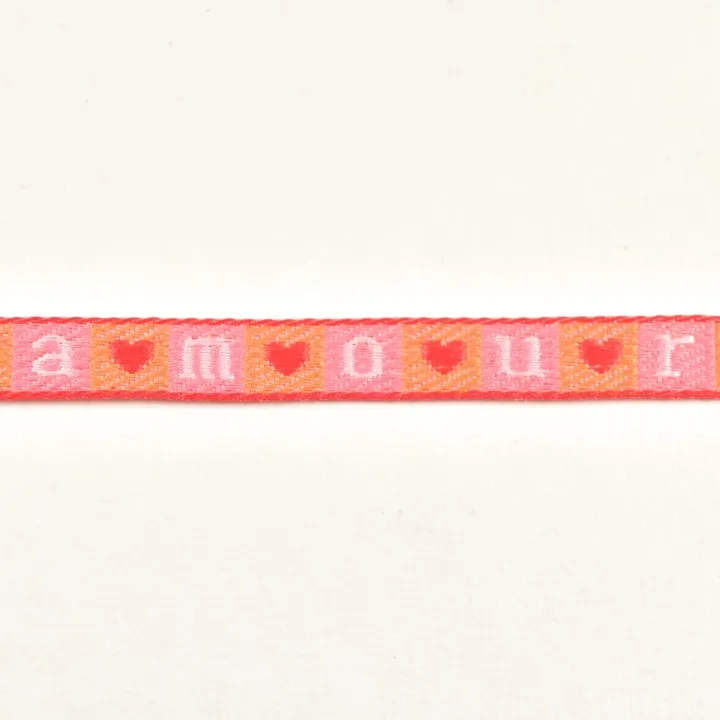 BRACELET TISSU AMOUR PAS CHER