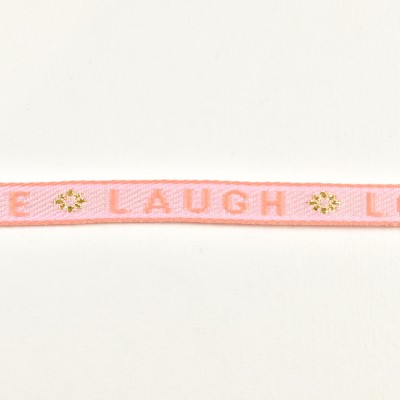 BRACELET TISSU LIVE LAUGH LOVE PAS CHER
