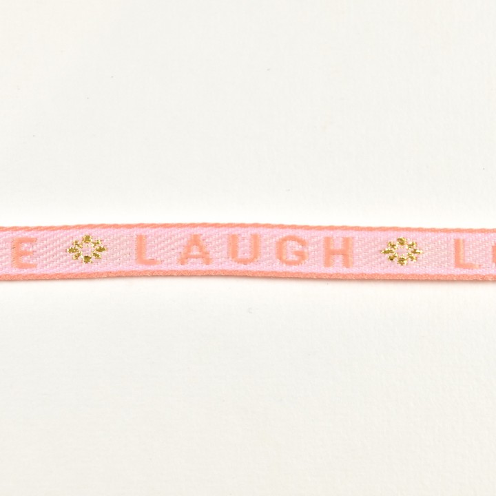 BRACELET TISSU LIVE LAUGH LOVE PAS CHER
