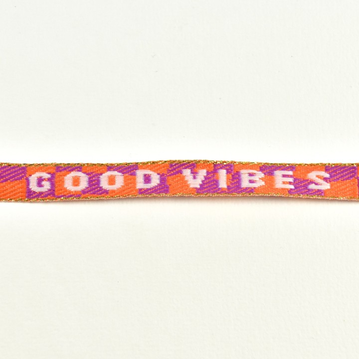 BRACELET TISSU GOOD VIBES PAS CHER