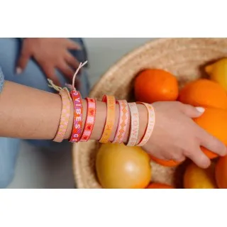 BRACELET TISSU GOOD VIBES PAS CHER