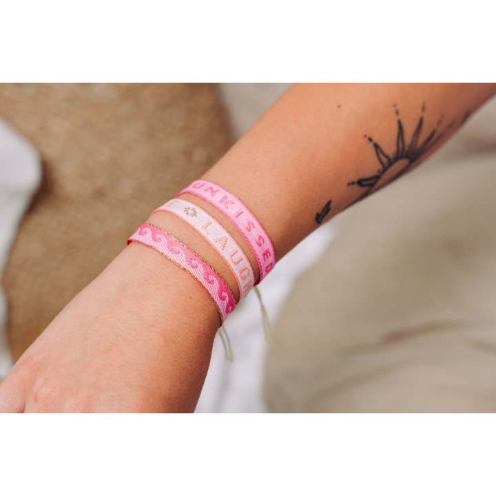 BRACELET PERLES GRIS METALLISE MEDAILLON ACIER INOX GOLD PETIT PRIX