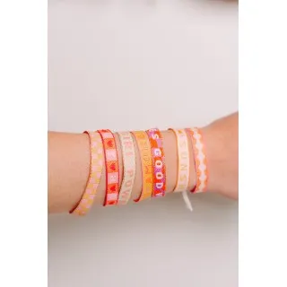 BRACELET TISSU DAMIER PAS CHER